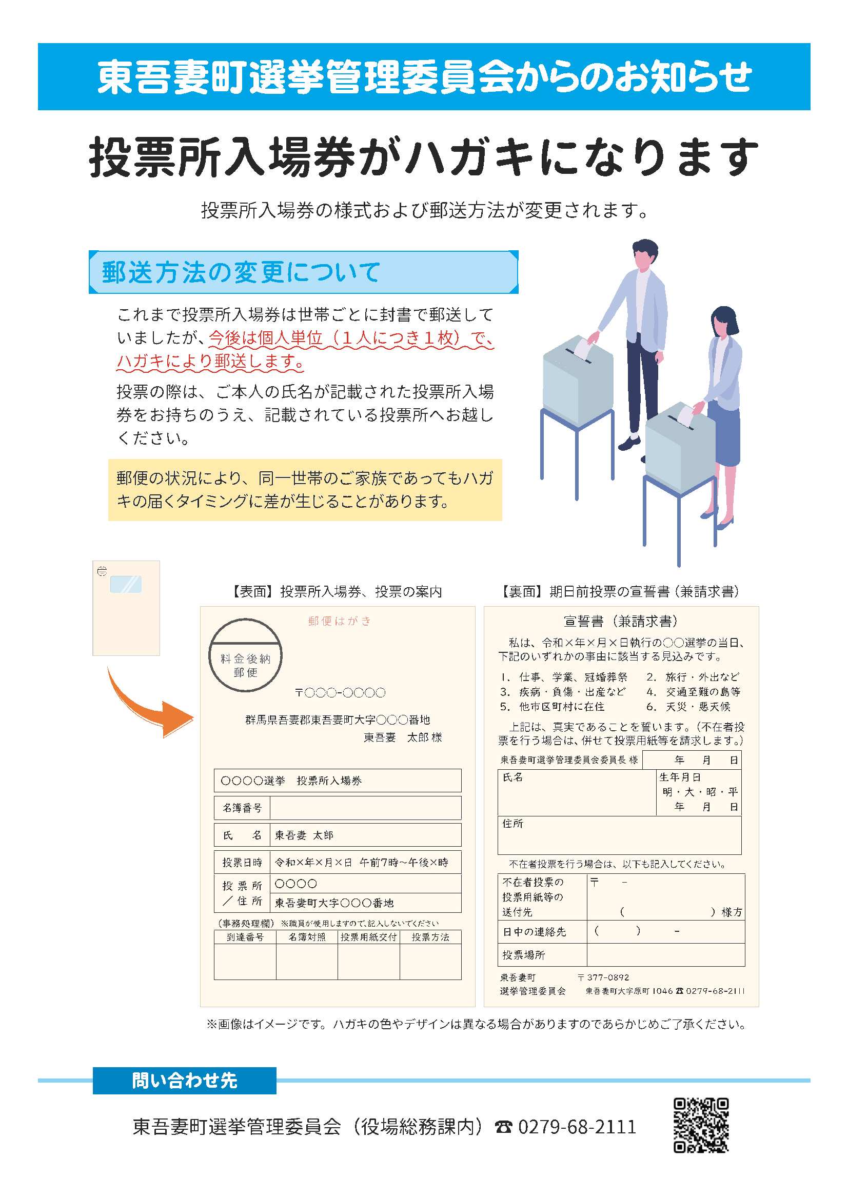 投票所入場券変更